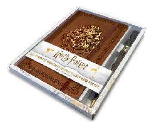 Harry Potter Set Bolígrafo Varita y Libreta Tapa Dura Hogwarts