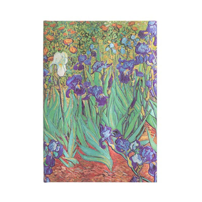 Libreta Van Gogh, Los Lirios (Van Gogh’s Irises) Midi Tapa Dura Con Lineas