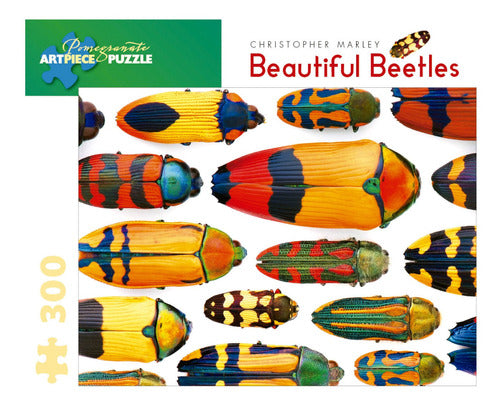 Rompecabeza Christopher Marley: Beautiful Beetles - 300 Piezas